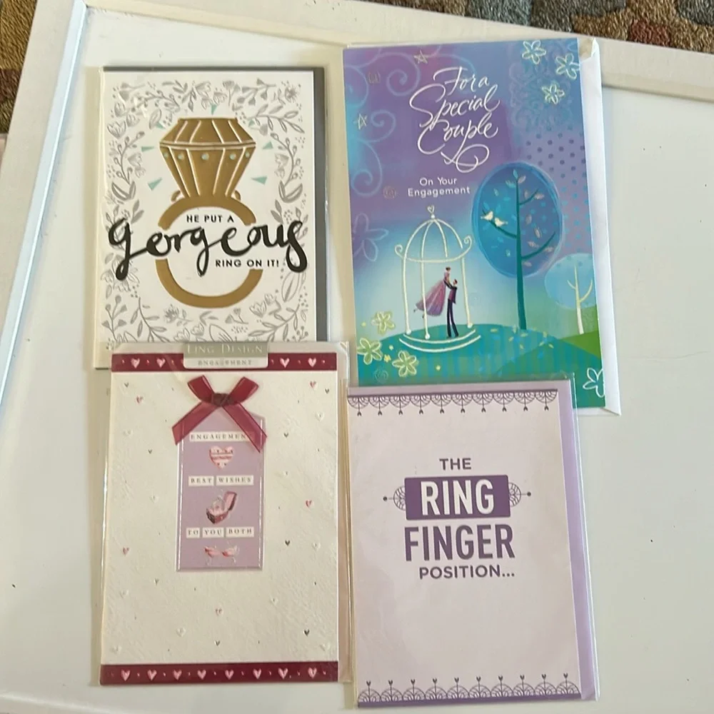 Lot of 11 engagement Themed Cards (Bundle‎ of 11 cards / new) 💍